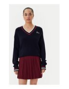 GUESS Pulover din amestec de acril cu decolteu in V si maneci lungi