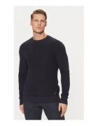GUESS Pulover din amestec de bumbac cu decolteu la baza gatului