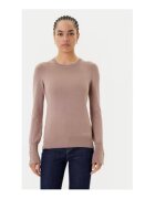 GUESS Pulover din amestec de viscoza cu decolteu la baza gatului si maneci lungi