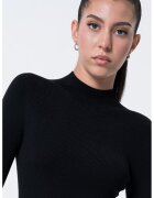 GUESS Pulover elastic din amestec de matase si casmir - Negru