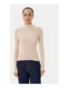 GUESS Pulover elastic din amestec de poliester cu guler inalt si maneci lungi
