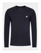 GUESS Pulover slim fit cu decolteu in V