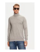 GUESS Pulover slim fit cu guler inalt