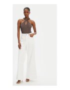 GUESS Pulover tricotat din amestec de viscoza cu aspect metalic - fara maneci