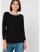 GUESS Pulover tricotat fin cu decolteu rotund - Negru