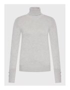 GUESS Pulover tricotat fin cu guler inalt