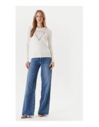 GUESS Pulover tricotat subtire cu logo brodat