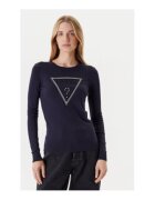 GUESS Pulover tricotat subtire cu strasuri