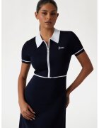 GUESS Rochie cu fenta cu fermoar pentru fitness - Alb/Albastru ultramarin