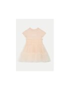 GUESS Rochie cu imprimeu logo si tull