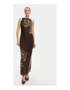 GUESS Rochie cu imprimeu si fanta laterala