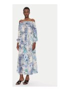 GUESS Rochie cu maneci lungi si decolteu pe umeri