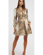 GUESS Rochie dama Poliester - Bej - Bej