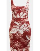 GUESS Rochie dama Poliester - Rosu - Rosu