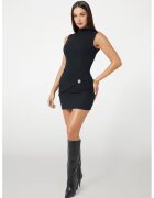 GUESS Rochie din amestec de modal cu detaliu petrecut - Negru