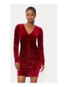 GUESS Rochie din catifea cu fronseuri