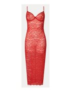 GUESS Rochie midi transparenta din dantela