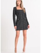 GUESS Rochie mini cambrata cu decolteu patrat - Negru