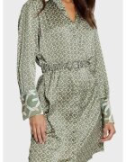 GUESS Rochie satinata cu print logo
