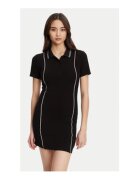 GUESS Rochie scurta din amestec de viscoza cu guler polo