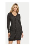 GUESS Rochie Tricotata Cu Maneca Lunga Si Nasturi