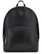 GUESS Rucsac de piele ecologica cu textura Saffiano Mllano - Negru