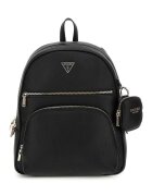 GUESS Rucsac din piele ecologica cu buzunare exterioare cu fermoar - Negru