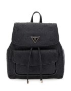 GUESS Rucsac din piele ecologica cu model monograma Cresidia II - Negru