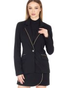 GUESS Sacou cu detalii din lant - Auriu/Negru