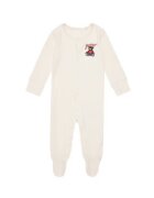 GUESS Salopeta din amestec de bumbac organic cu aplicatie urs brodata