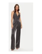 GUESS Salopeta halter cu croiala dreapta si aspect stralucitor