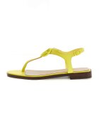 GUESS Sandale de piele cu bareta in T - Verde lime