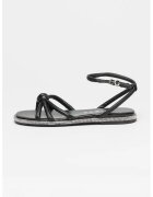 GUESS Sandale de piele cu bareta pe glezna - Negru