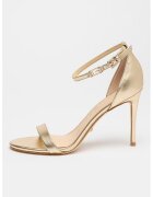 GUESS Sandale din piele cu bareta pe glezna Kabail - Auriu