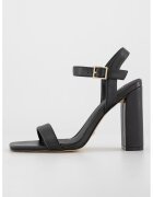 GUESS Sandale din piele ecologica cu toc masiv