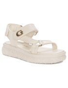 GUESS Sandale din piele naturala pentru dama - Negru