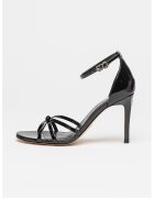 GUESS Sandale stiletto cu aspect lacuit - Negru