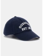 GUESS Sapca baseball cu broderie logo - Alb optic/Bleumarin