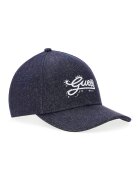 GUESS Sapca baseball din denim cu broderie logo - Negru