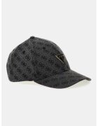 GUESS Sapca cu model monograma - Negru/Gri inchis