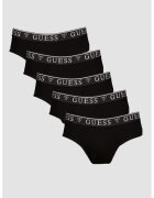 GUESS Set de chiloti cu banda logo in talie - 5 Perechi - Negru