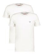 GUESS Set de tricouri de casa cu decolteu la baza gatului - 2 piese - Alb optic