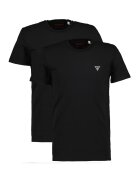 GUESS Set de tricouri de casa cu decolteu la baza gatului - 2 piese - Negru