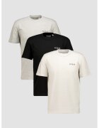 GUESS Set de tricouri de casa din bumbac - 3 Piese - Alb/Negru/Gri