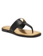 GUESS Slapi dama Piele naturala - Negru - Negru