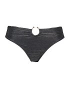 GUESS Slip brazilian cu aspect stralucitor - Negru stins