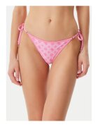 GUESS Slip brazilian de baie cu logo si snururi