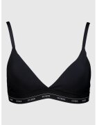 GUESS Sutien cu cupe triunghiulare si bretele ajustabile - Negru