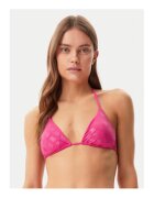 GUESS Sutien de baie triunghiular cu logo - roz