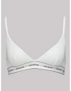 GUESS Sutien din amestec de modal cu cupe triungiulare Carrie - Alb